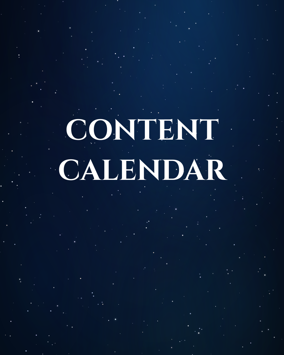 30 Day Content Calendar & Captions